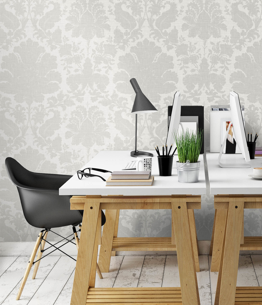 Tektura Cloud Damask Wallcovering