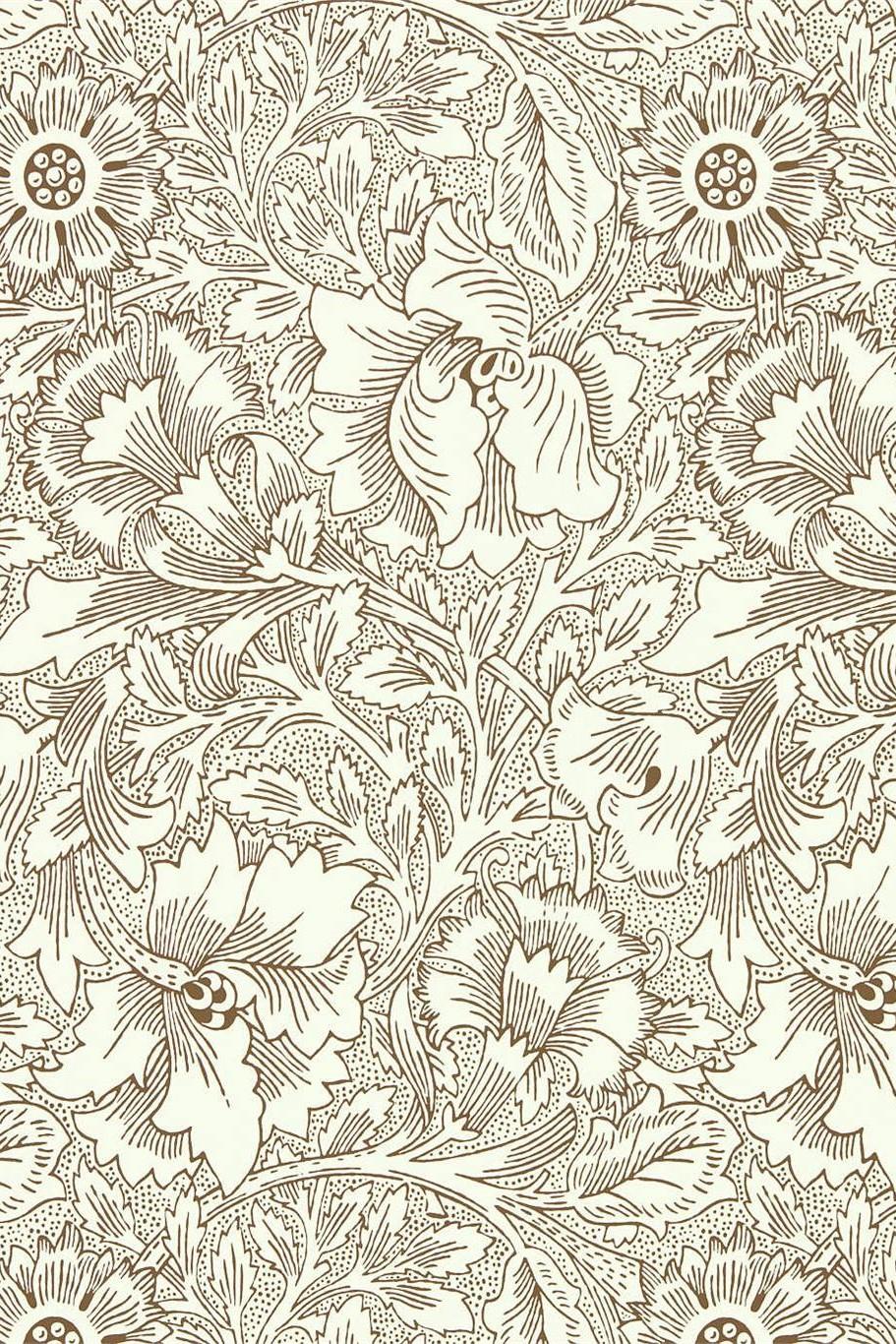 morris-co-queen-square-poppy-wallpaper-dbpw216957