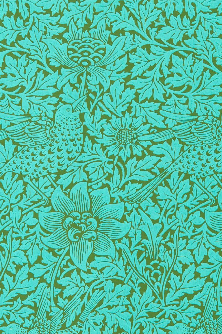 morris-co-queen-square-bird-anemone-wallpaper-dbpw216958