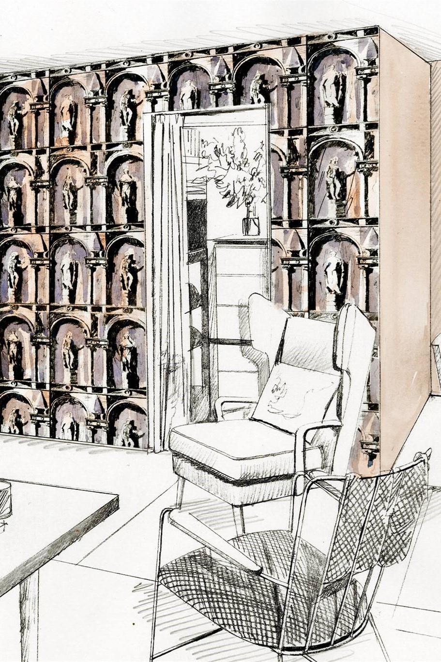 Zoffany Palladio Montacute Wallpaper Vie Interiors Ltd