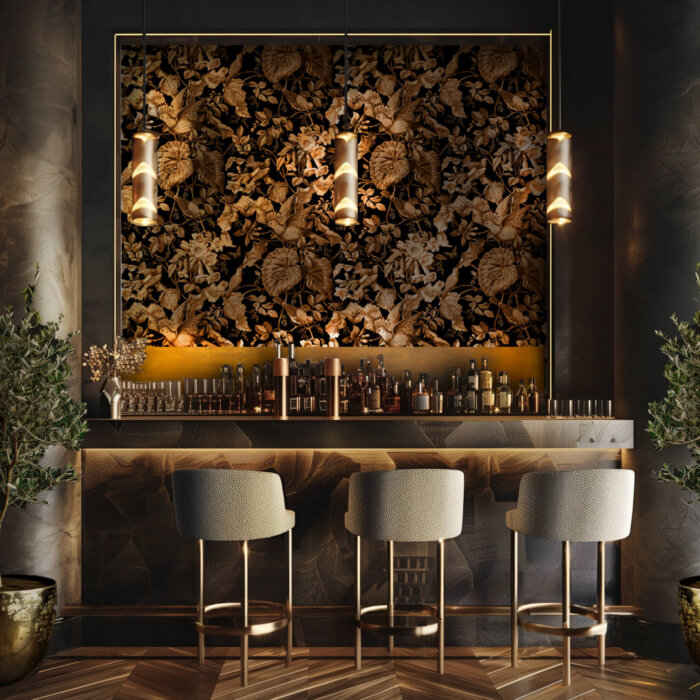 Newmor Gilded Garden Digital Wallcovering