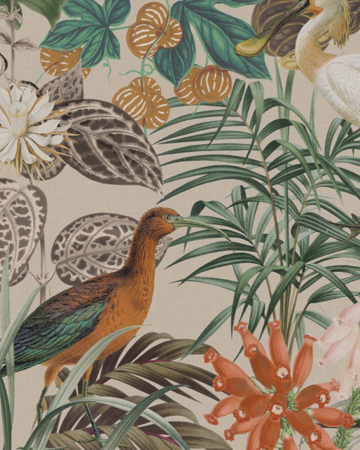 Omexco Birds of Paradise The Wading Birds Wallcovering BOP502