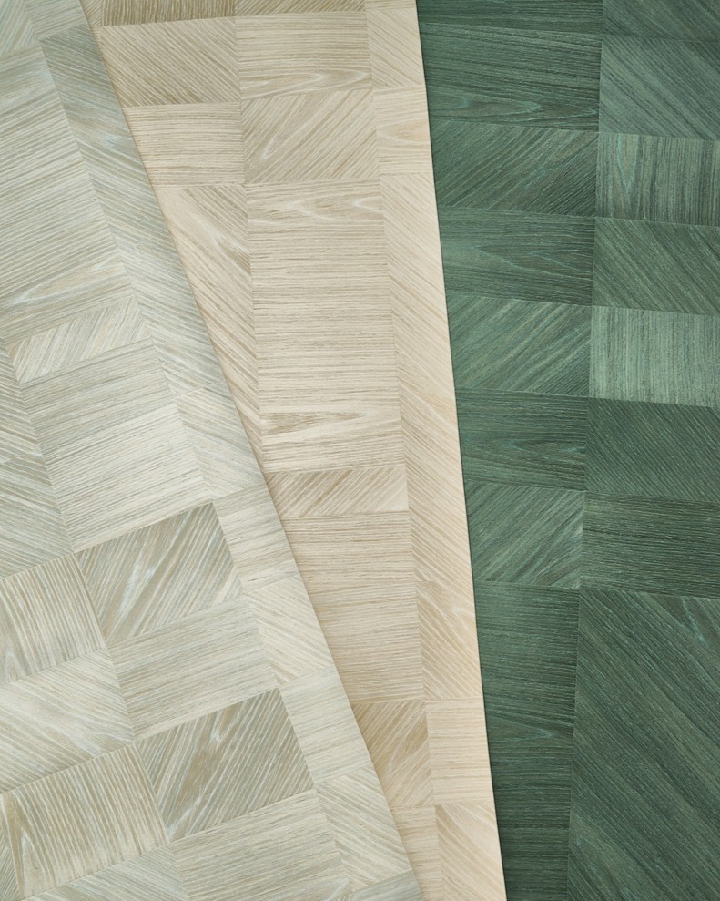 Phillip Jeffries Parquetry Plaid Wallcoverings