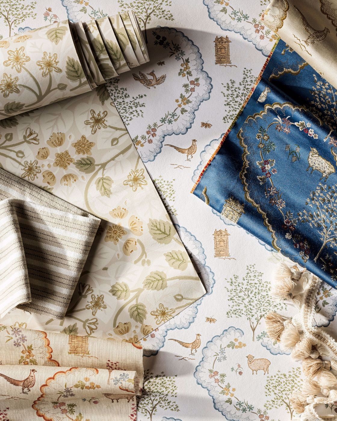 Sanderson Silver Lime Wallpaper