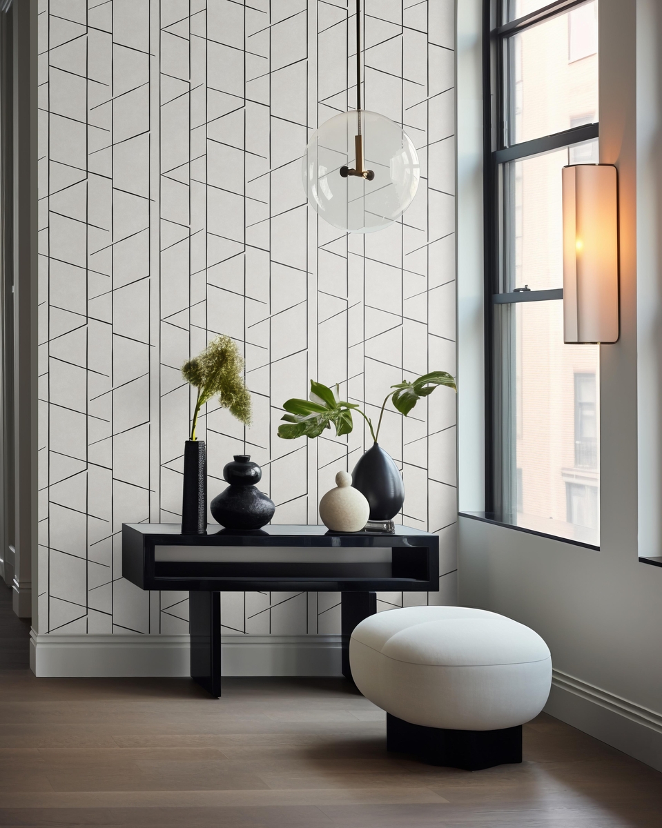 Tektura Buckskin Geo Wallcovering